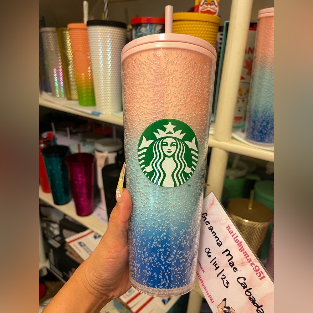Pink bubbles mexico exclusive Starbucks cup/tumbler